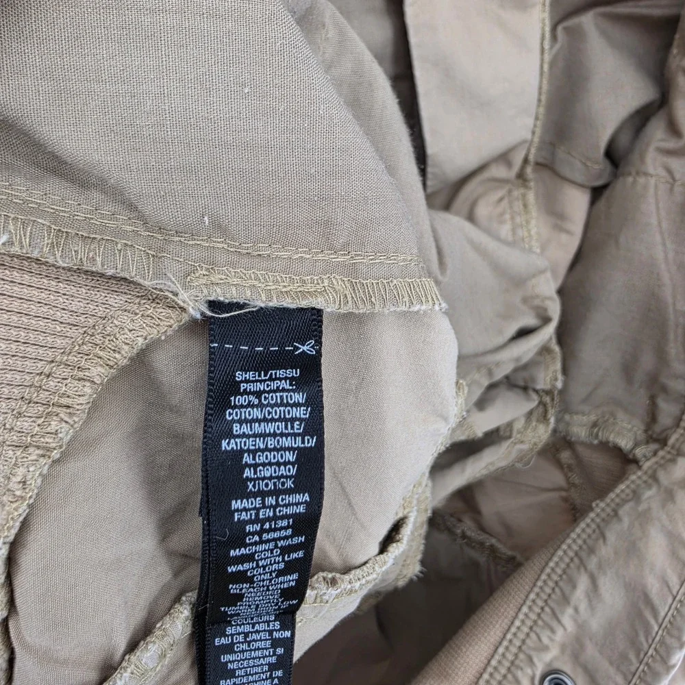 Vintage RLX Ralph Lauren Mens 34R Tech Cargo Pants Khaki Gorpcore Archive‎ Zip
